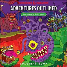 Adventures Outlined Coloring Book